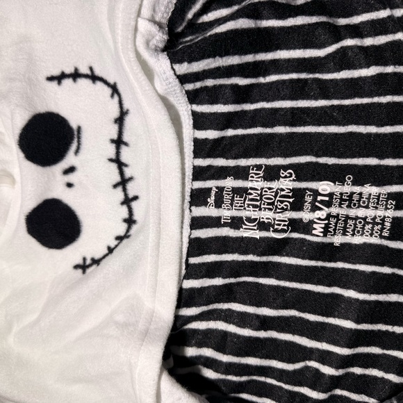 Disney The Nightmare Before Christmas Jack hoodie pajama sleeper kid size M(8/10 - Picture 6 of 8